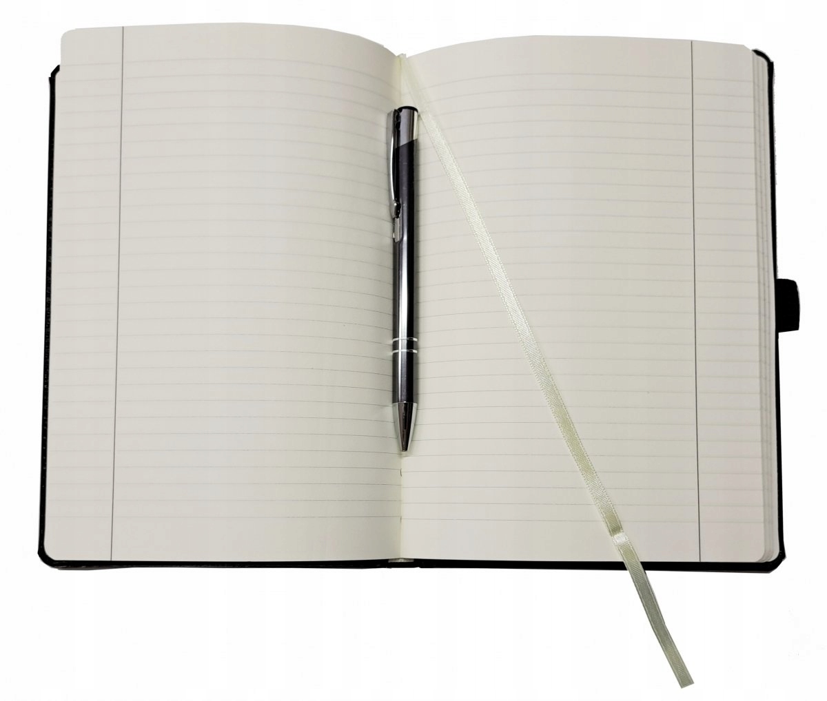 Notes A5 W LINIE z gumką + długopis Z TŁOCZONYM IMIENIEM I NAZWISKIEM Rodzaj notes