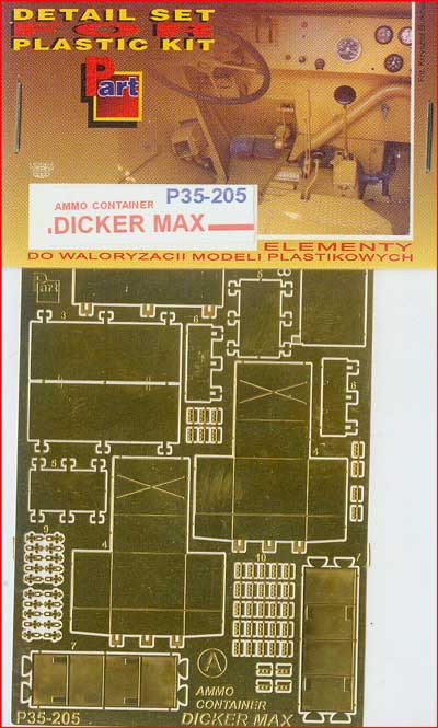 Part P35-205 1/35 Dicker Max (muniční kontejner)