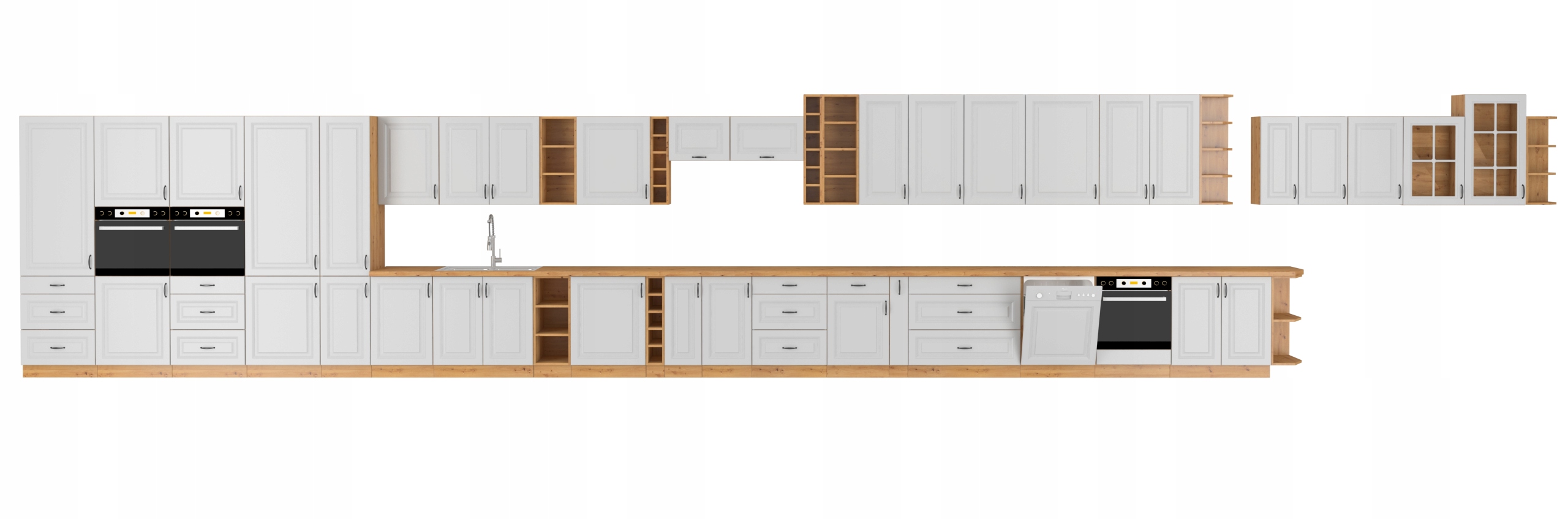 Szafka kuchenna dolna 40cm frezowana grafit SPRING Kolor frontów grafit