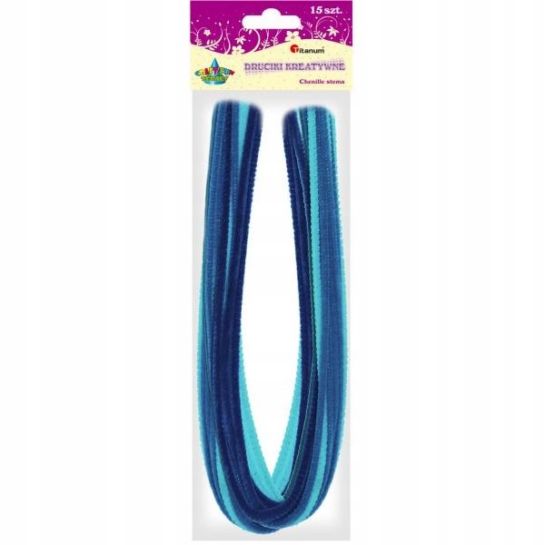 

Druciki dekoracyjne 50cm 15szt tonacja niebieska
