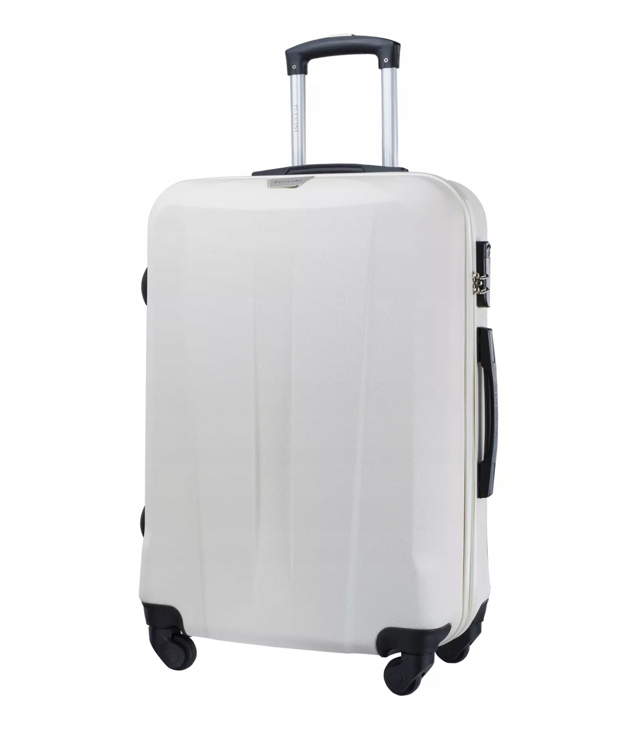 Walizka Średnia Podróżna Na Kółkach Twarda Abs Puccini Biała ABS03B 0
