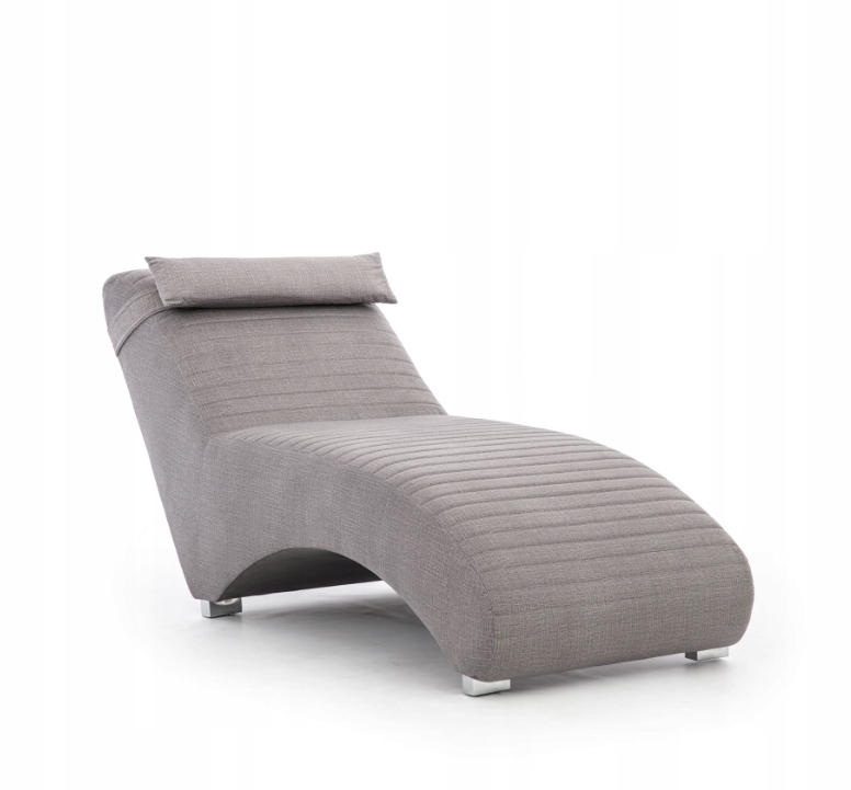 Шезлонг серый Зора 73см велюр разные цвета