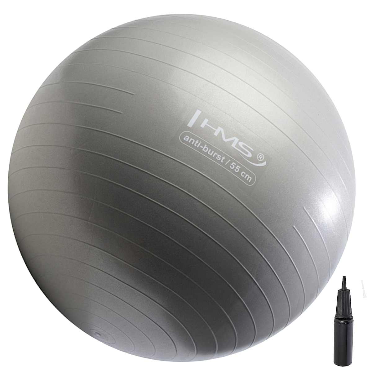 PIŁKA GIMNASTYCZNA HMS GRAPHITTE ANTI-BURST 55CM