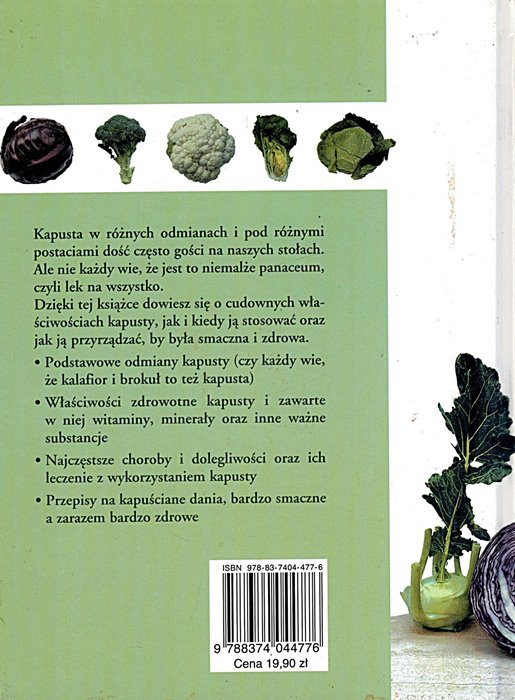 KAPUSTA DLA ZDROWIA I URODY Lars Hayden ISBN 9788374044776