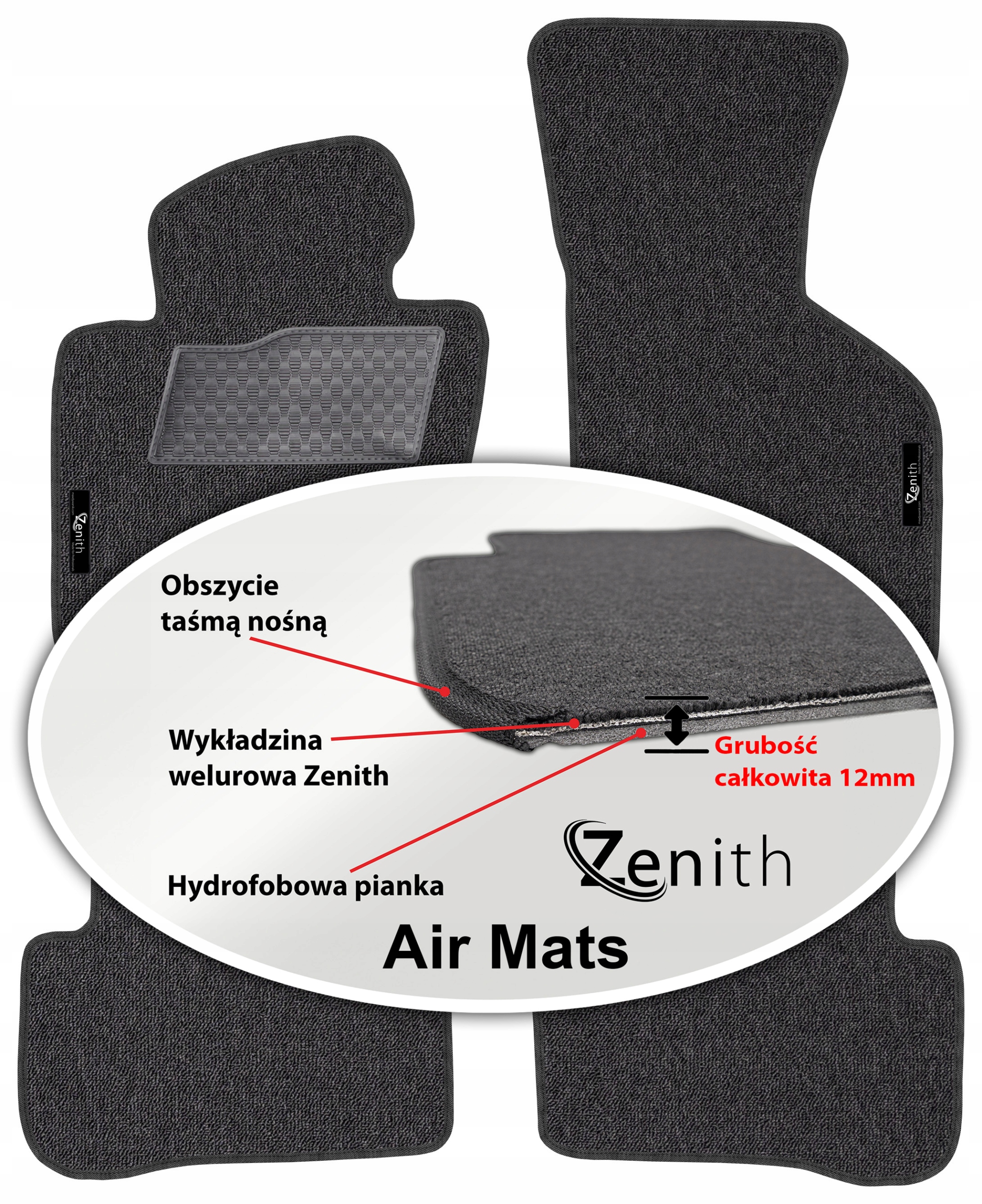 Vw Passat B6 2005-2010 Velúrové koberčeky do auta Zenith Air Mats