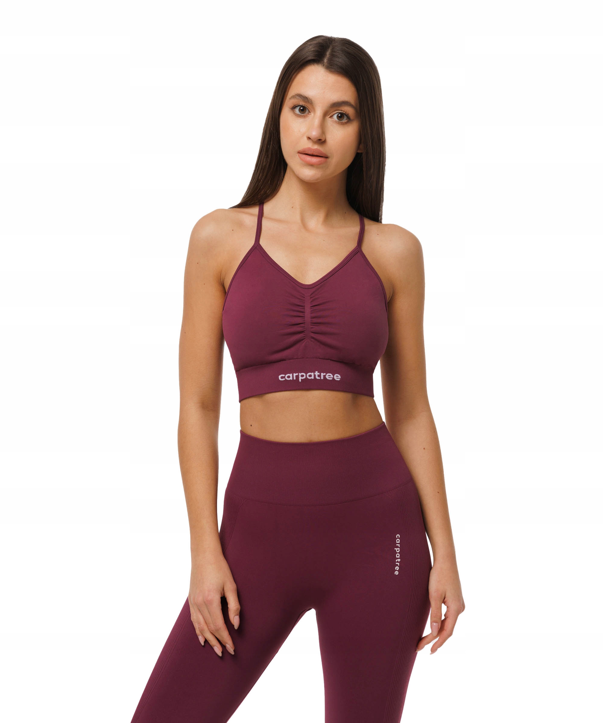 Stanik damski sportowy allure Carpatree L bordowy