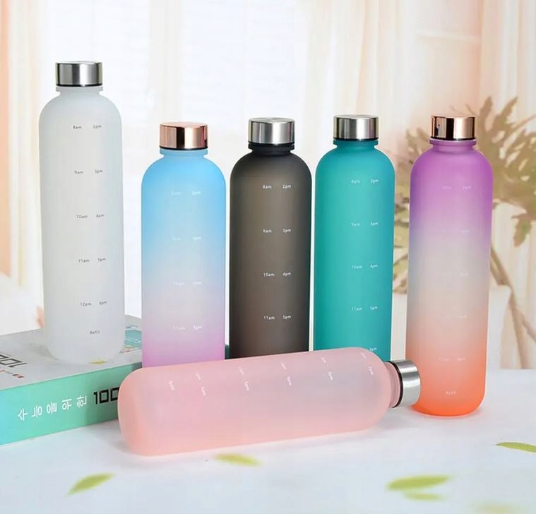 BUTELKA NA WODĘ BIDON SPORTOWY Z MIARKĄ Z PODZIAŁKĄ NA SIŁOWNIE FITNESS 1L EAN (GTIN) 5905811111103