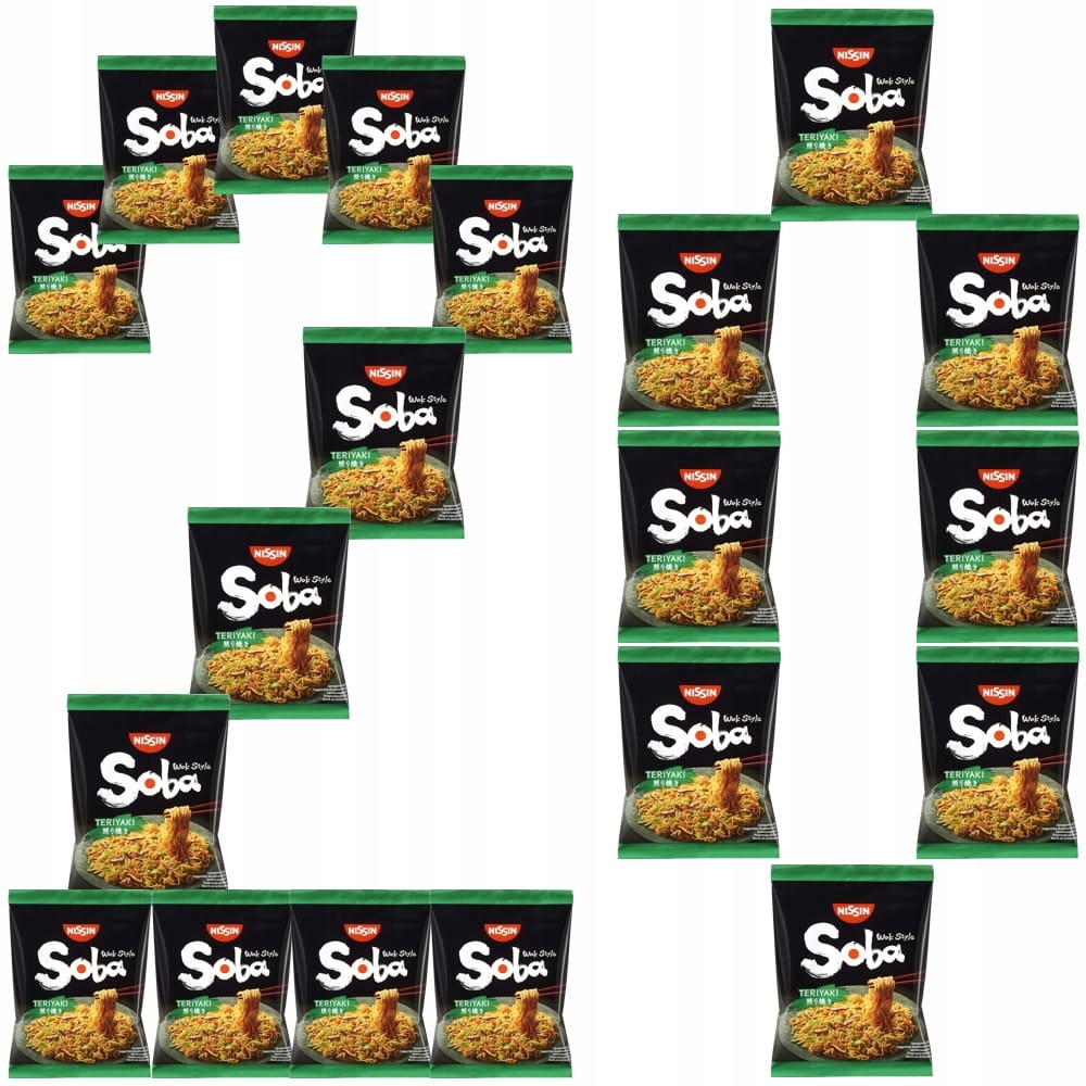 20x Instantní instantní polévka Teriyaki Soba Wok Style 110 g Nissin