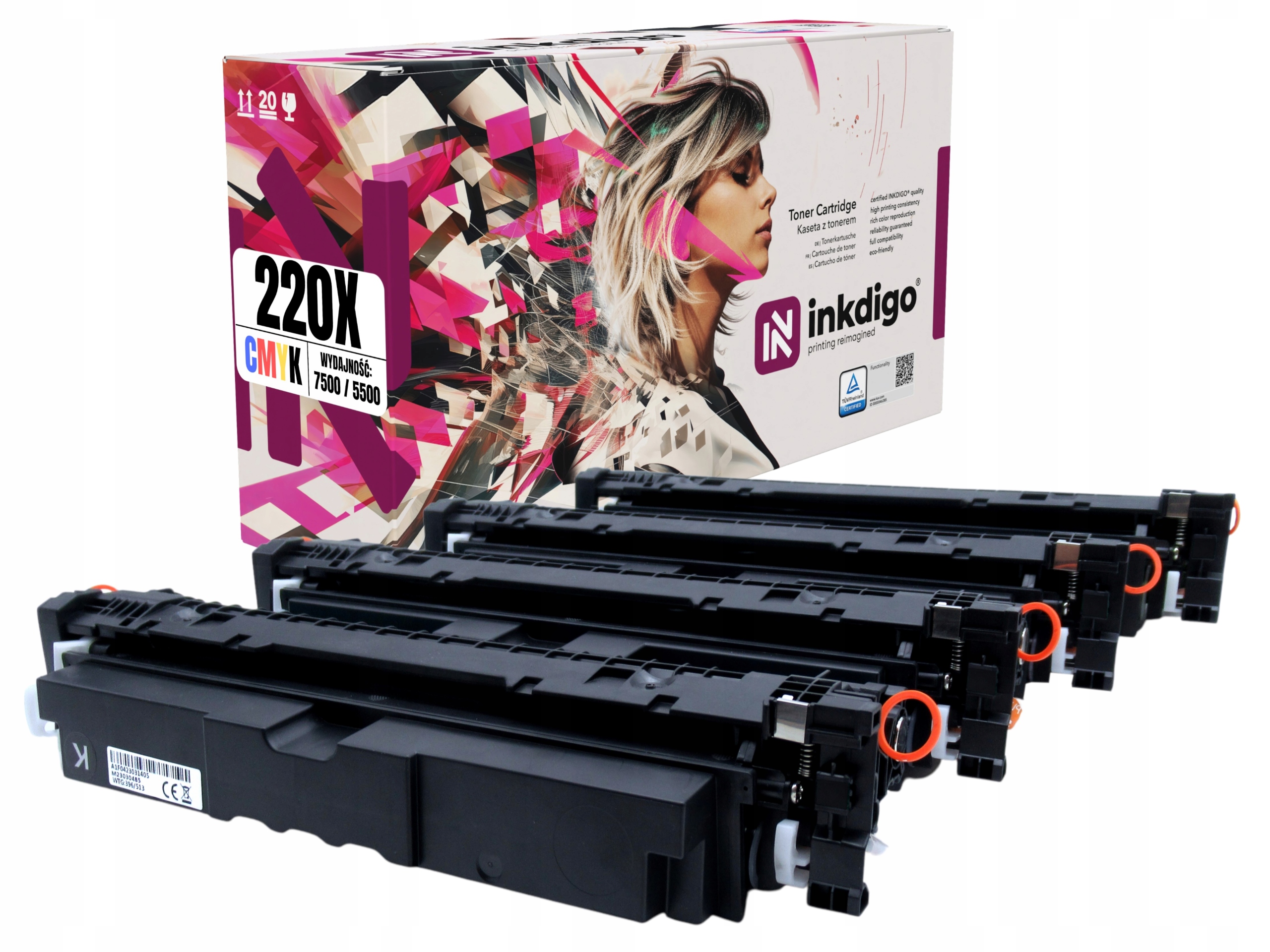 W2200X-W2203X Náhradní Tonery Pro Tiskárnu Hp Color LaserJet Pro 4202 4302