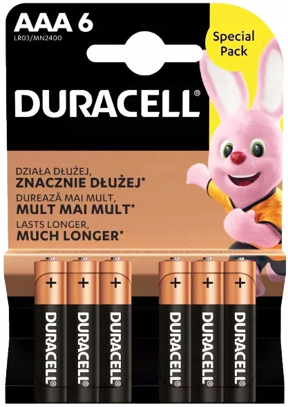 

6x Bateria Baterie Alkaliczna Duracell LR03 Aaa R3