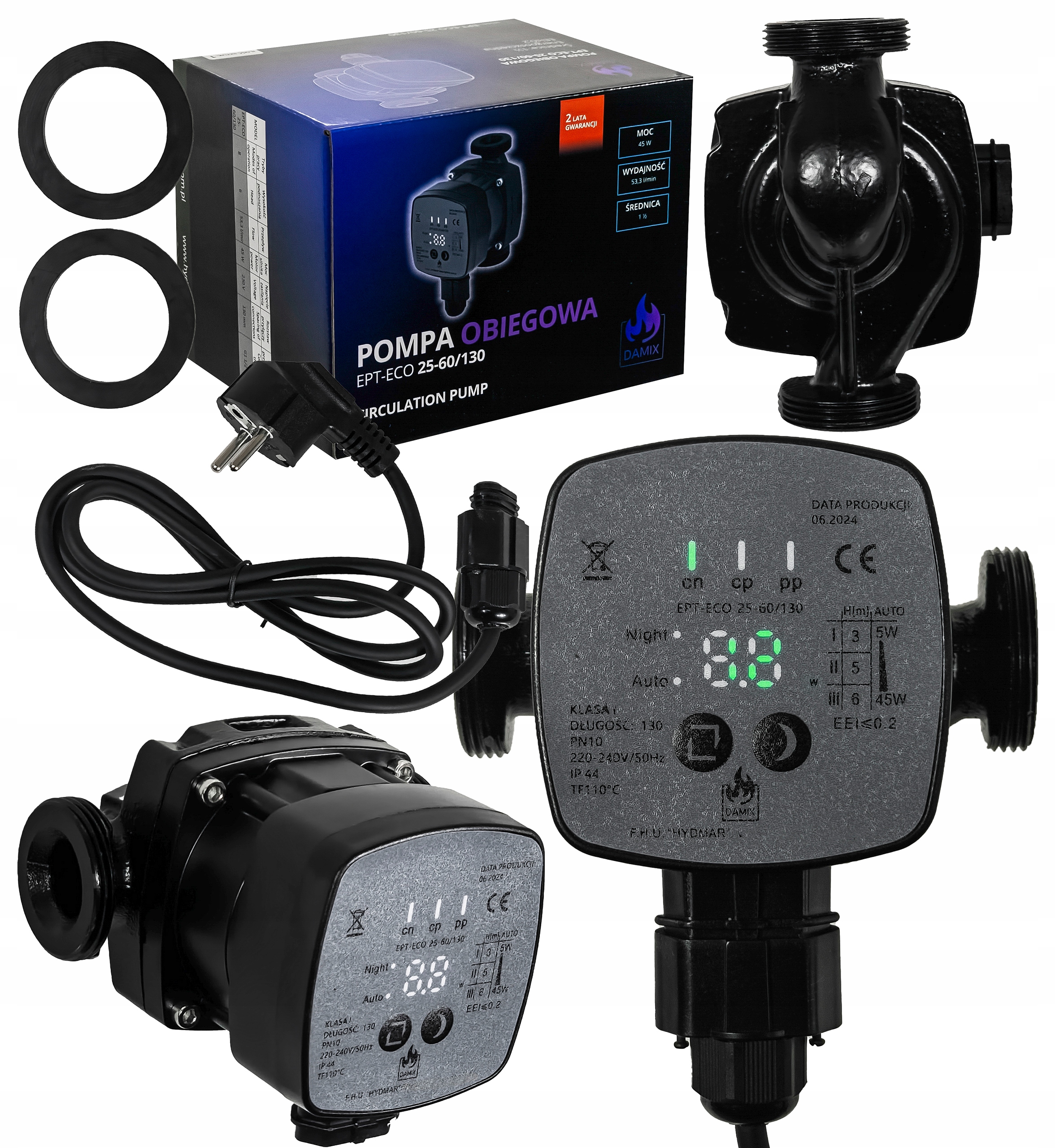 Energeticky Úsporné Oběhové Čerpadlo Cirkulující Vodu 25-60/130 Elektronické