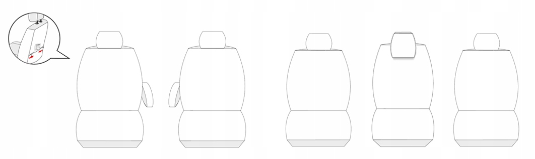 POKROWCE SZYTE na MIARĘ do TOYOTA COROLLA VERSO II Rodzaj Dedykowane