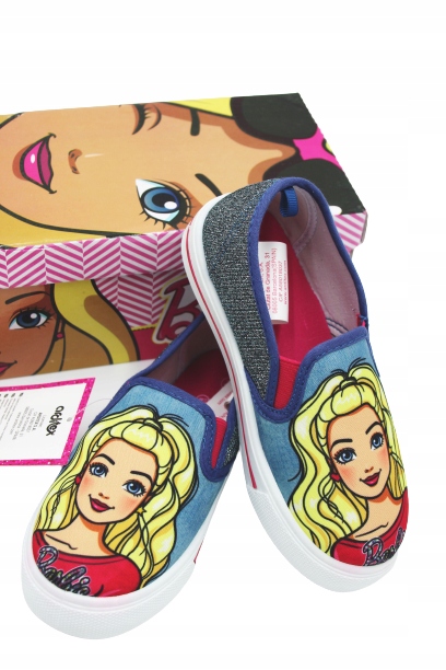 

Barbie 20,5cm kolorowe trampki slip-on r. 31