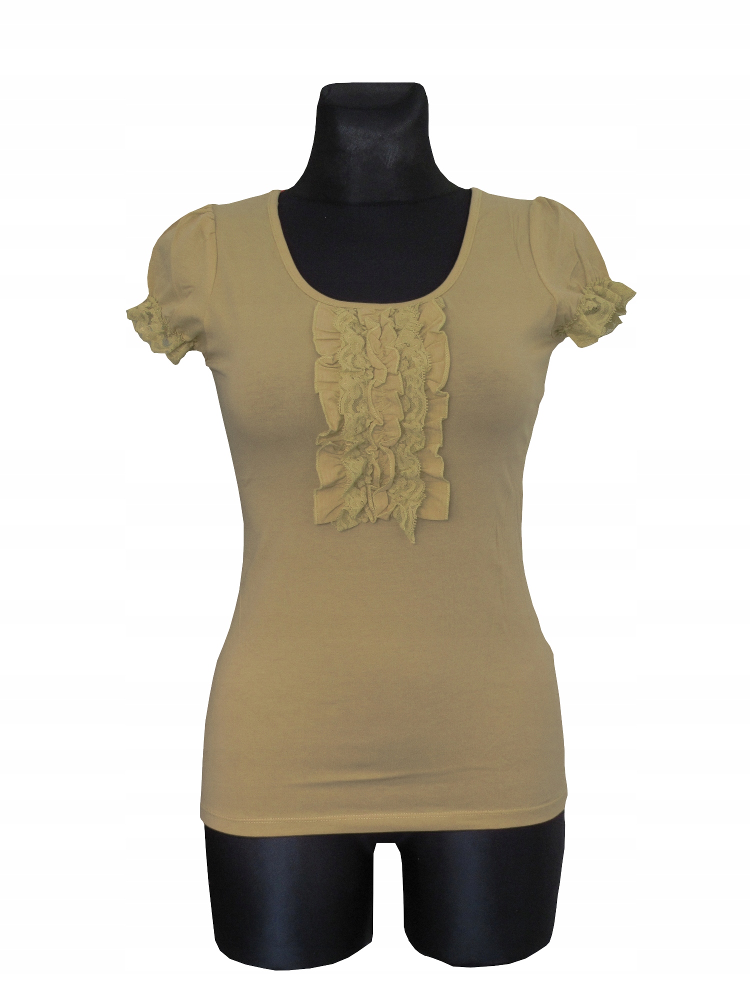 

Tunika Bluzka Damska Koszulka Top Ciemno Beżowy M