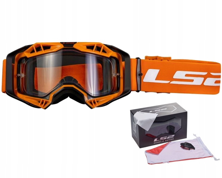 

Gogle Motocyklowe Enduro/cross LS2 Aura Blk Orange