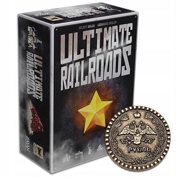Zestaw 24 Metalowych Monet Do Gry Ultimate Railroads