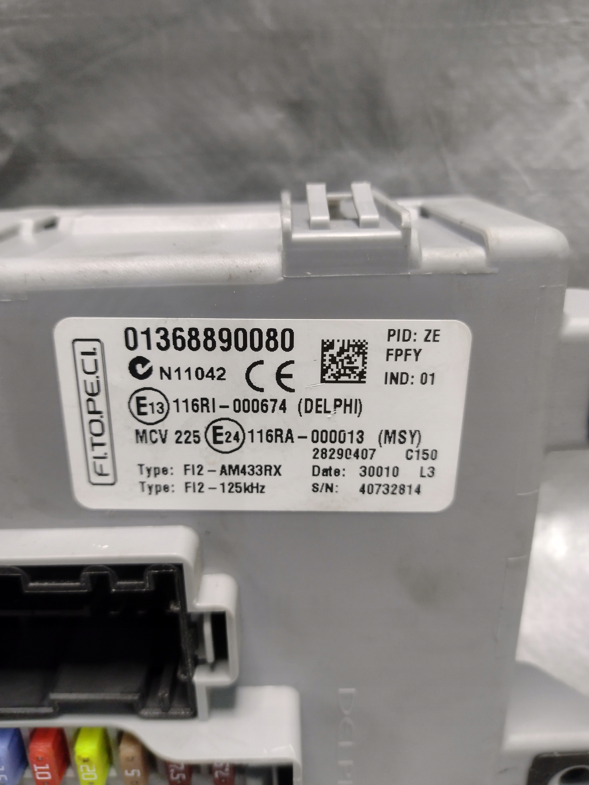 modulo BSI Fiat Fiorino III 01368890080