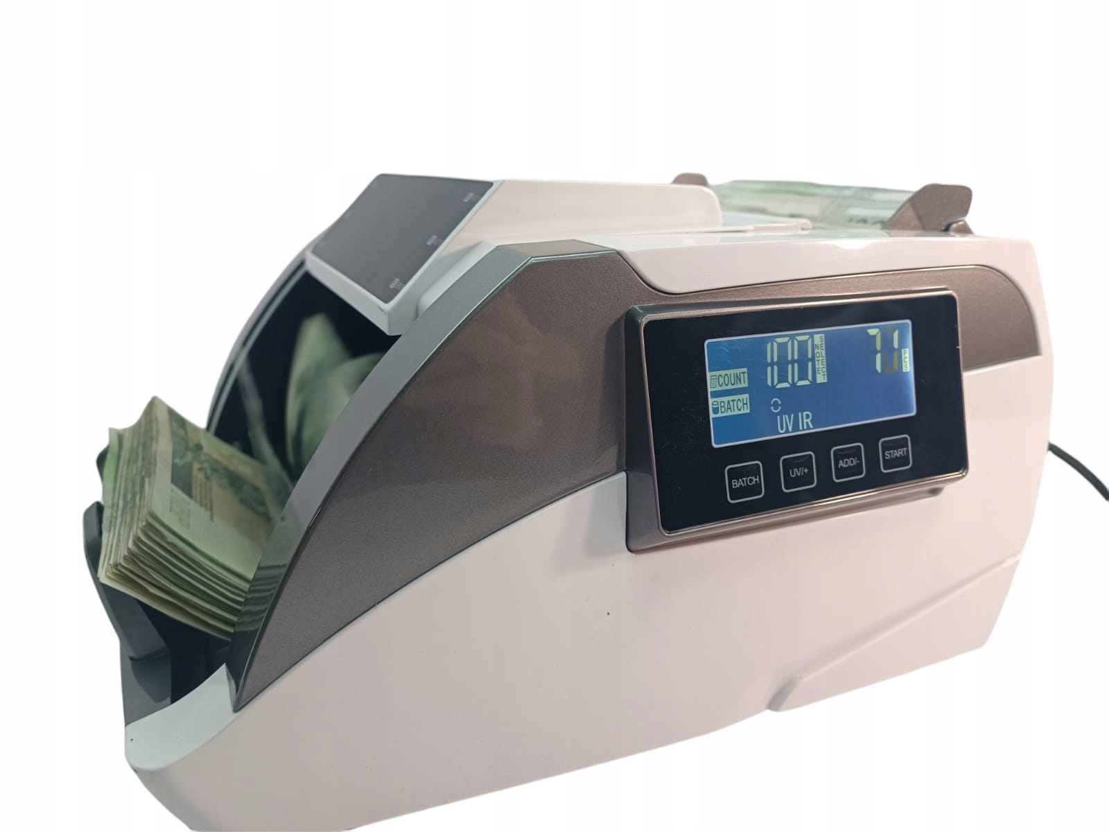 PROFESJONALNA LICZARKA DO BANKNOTÓW, Z TESTEREM FORTUNE UV Rodzaj liczarka