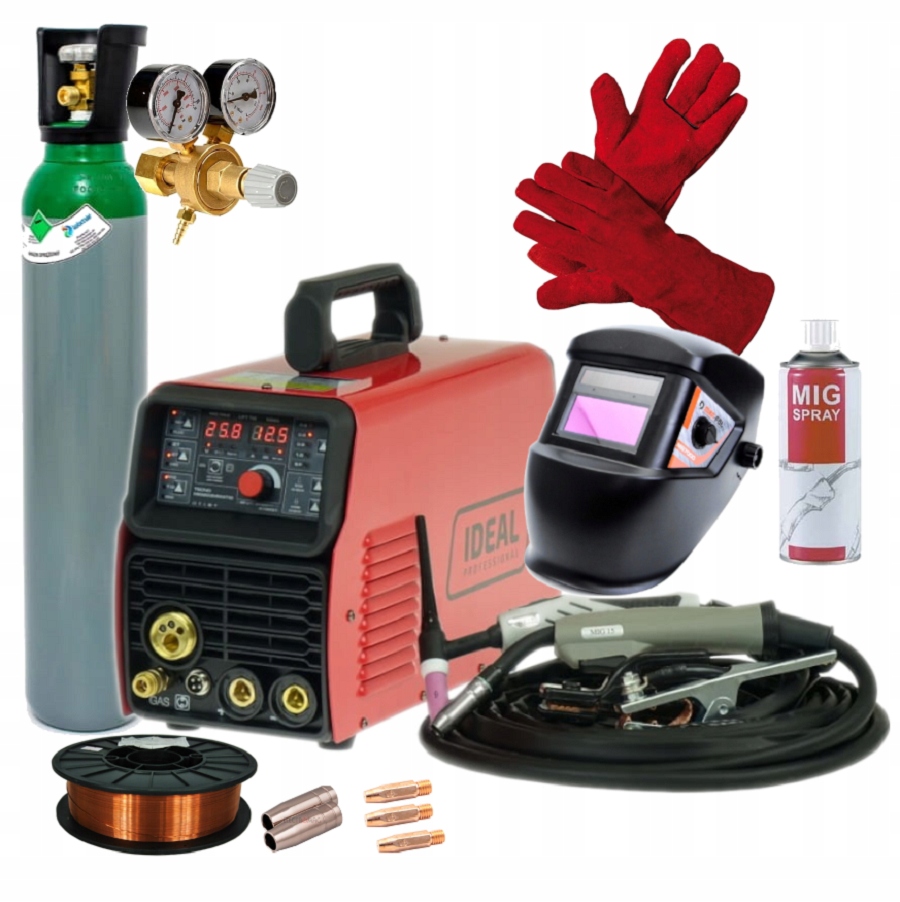 Ideal Tecnomig 203 Mig/tig/mma Spawarka+zestaw 1