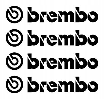 

Naklejki Brembo 80x15mm Czarne Zestaw 4 sztuki