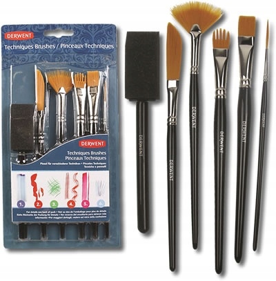 Derwent Sada Štětců Techniques 6 Ks