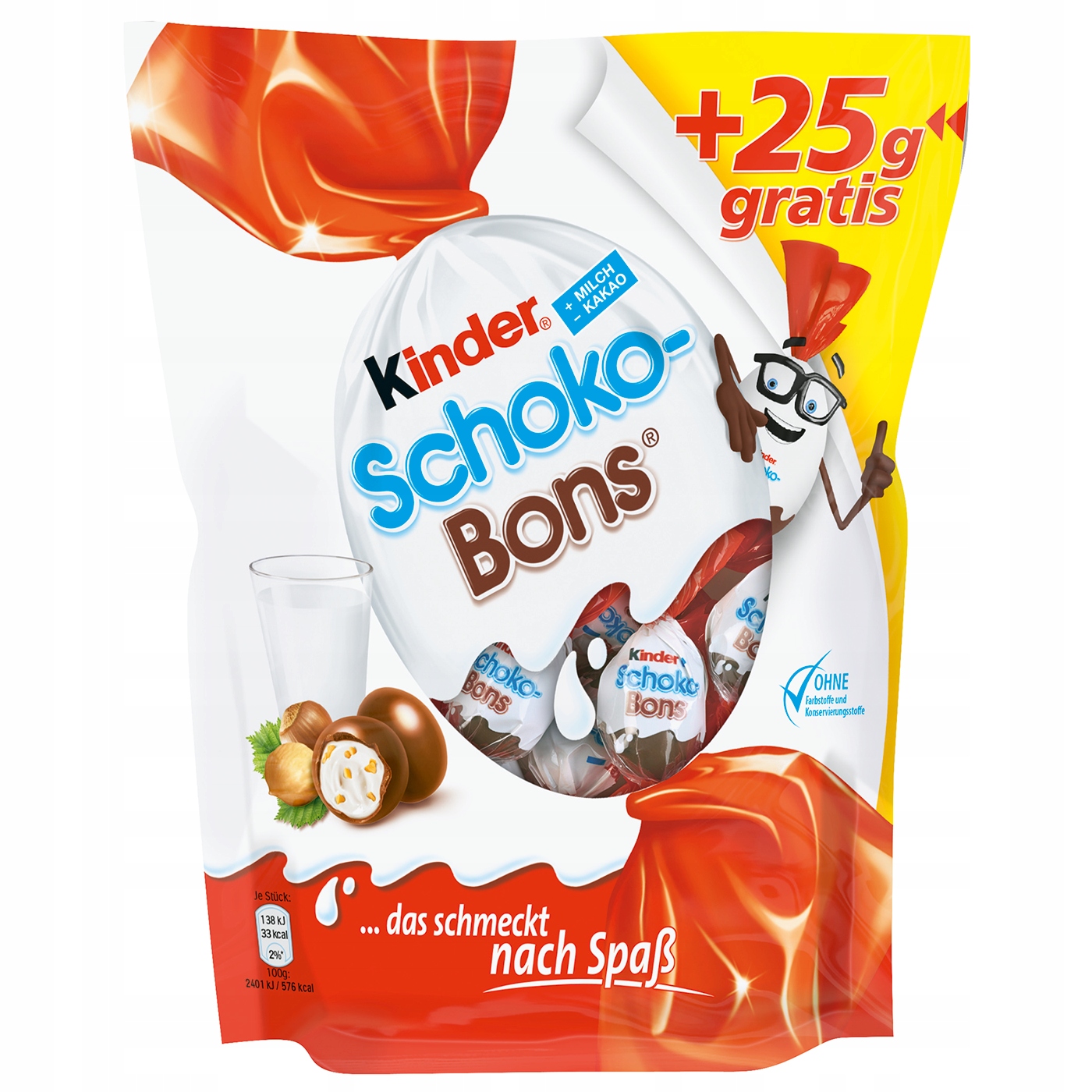 Levně 5 balení Kinder Schoko-Bons Bonbóny z mléčné čokolády s mléčnou náplní 225g
