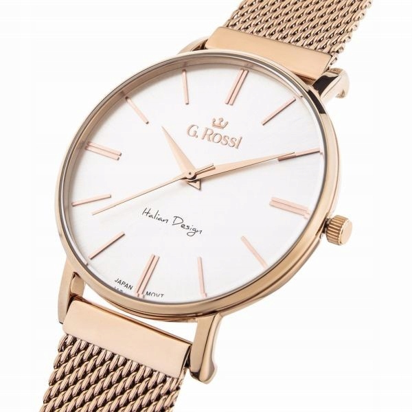 

Zegarek Damski Gino Rossi G.R10401B Rose Gold Slim