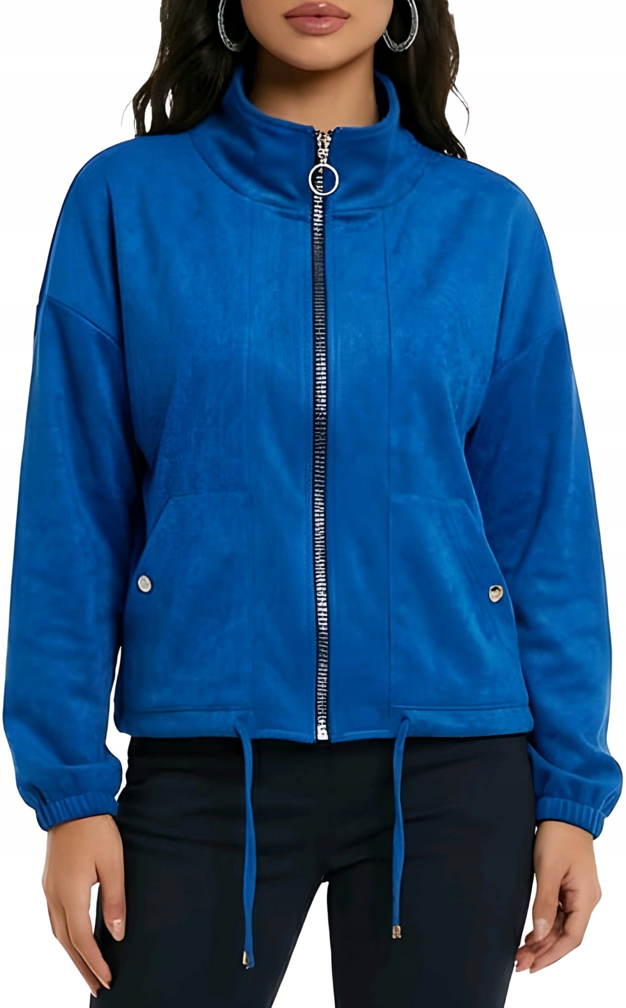 Bunda Bomber Katana Semišová Přechodová Over Size Chabrová 4XL/5XL