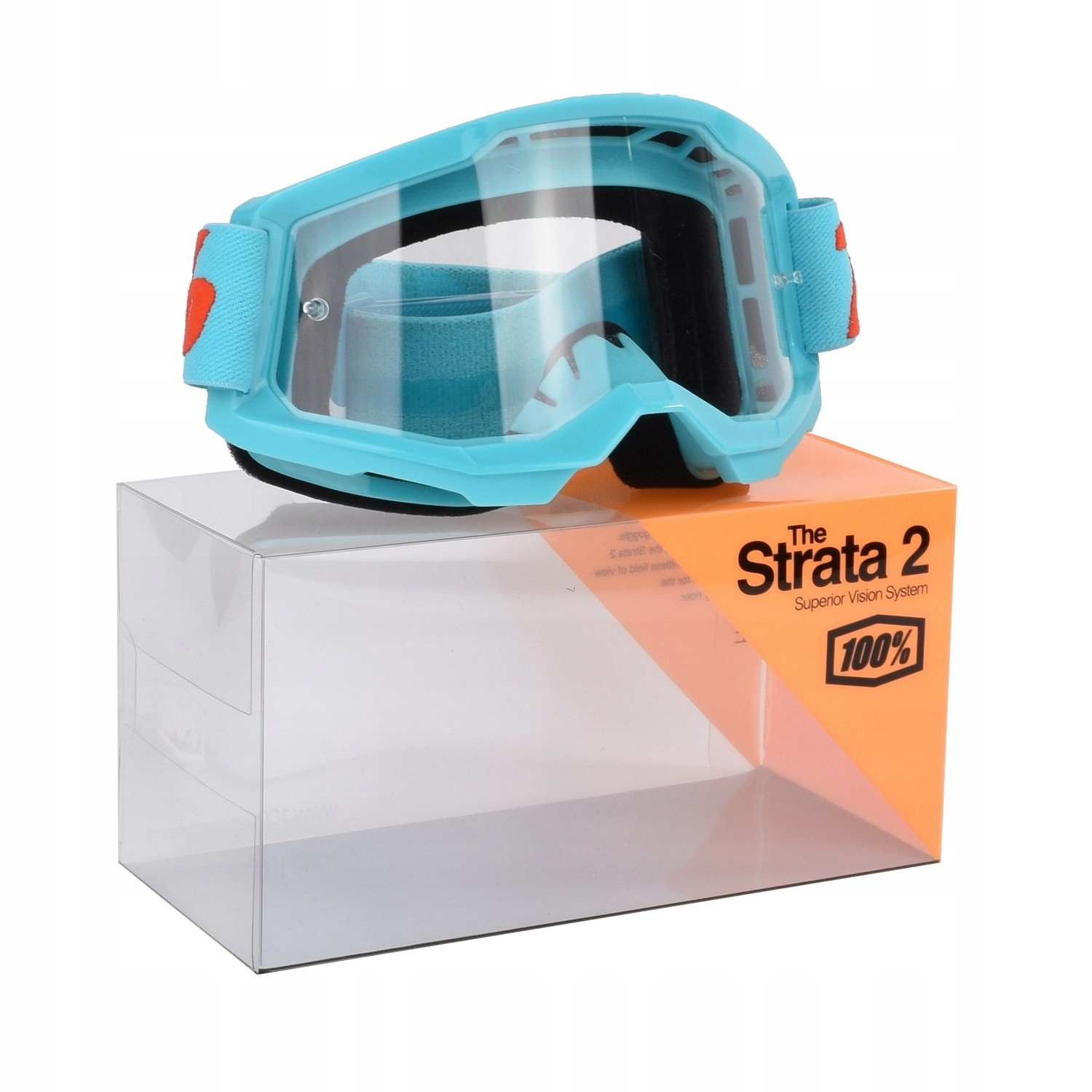 Gogle 100 STRATA 2 SUMMIT Szyba Przezroczysta Additional Features kill switch mount adjustable strap increased scratch resistance