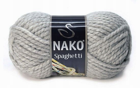 Włóczka Nako Spaghetti kol. 195 popiel
