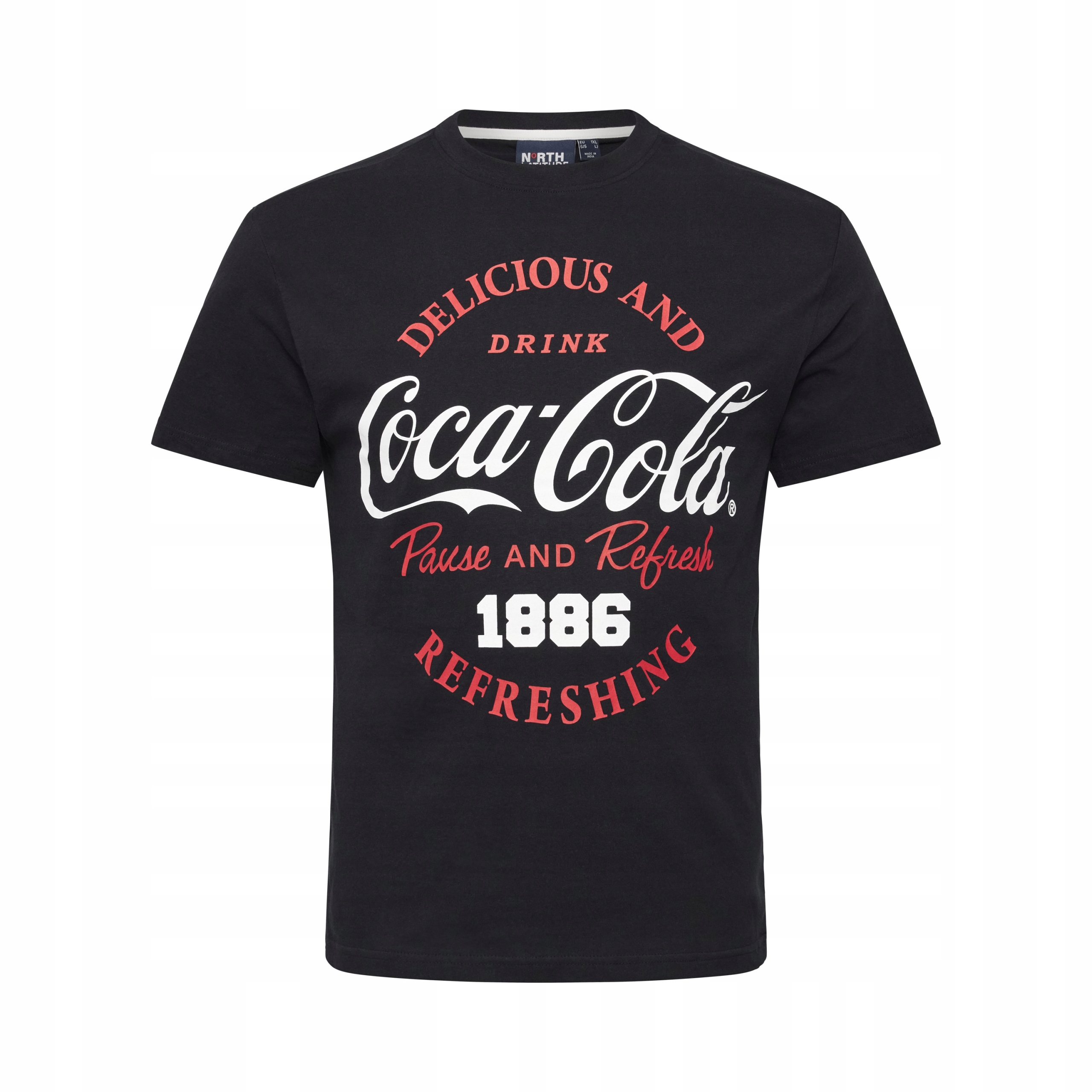 North Latitude Tričko Tričko S Potiskem Coca Cola Velké Velikosti 5XL
