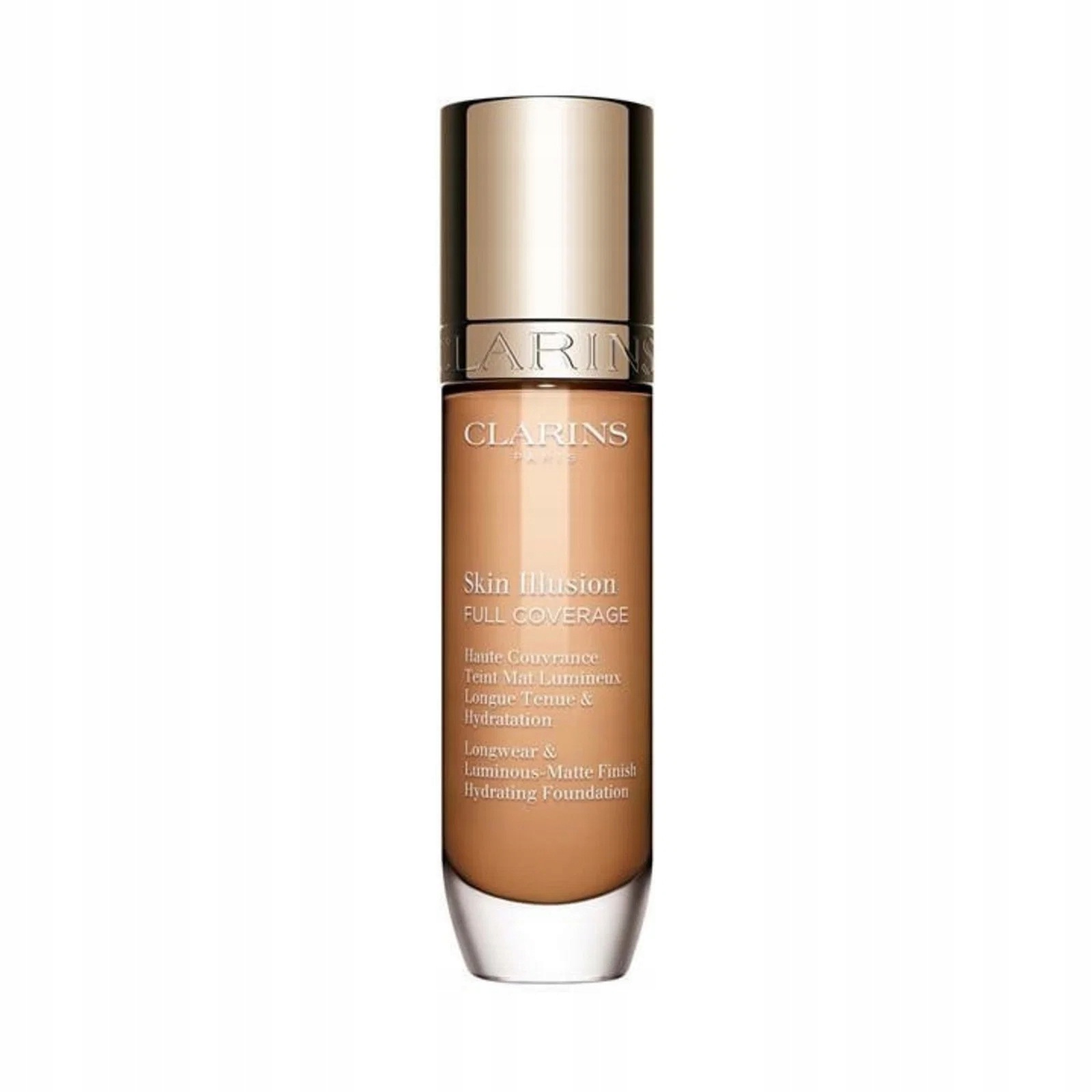 Clarins, Skin Illusion Full Coverage Foundation 108.5W, rozjasňující tekutý make-up s vysokým krytím