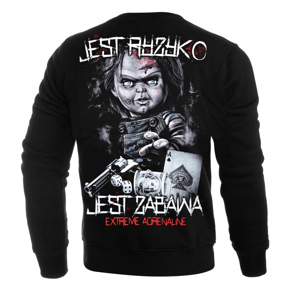 Mikina Extreme Adrenaline „Je tu riziko, že je zábava!“ vel. XL