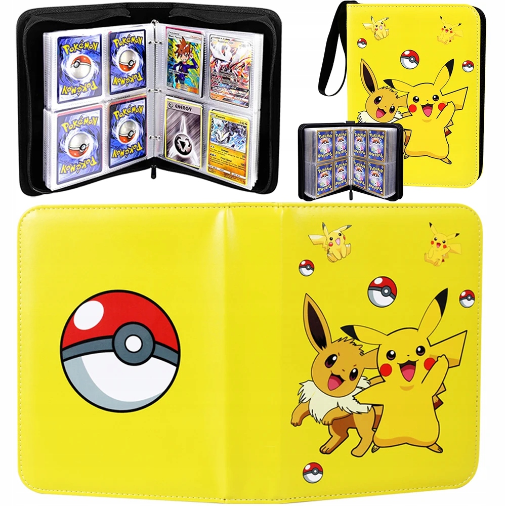 DUŻY ALBUM NA 400 KART POKEMON KOLEKCJE SEGREGATOR KLASER XXL+KARTY 6 WZÓR
