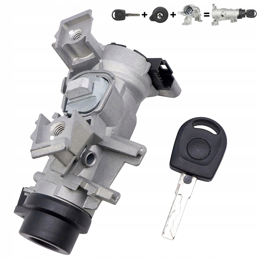 Klíček a zapalovací válec pro Vw Passat, Golf 5, 6 a Audi A3