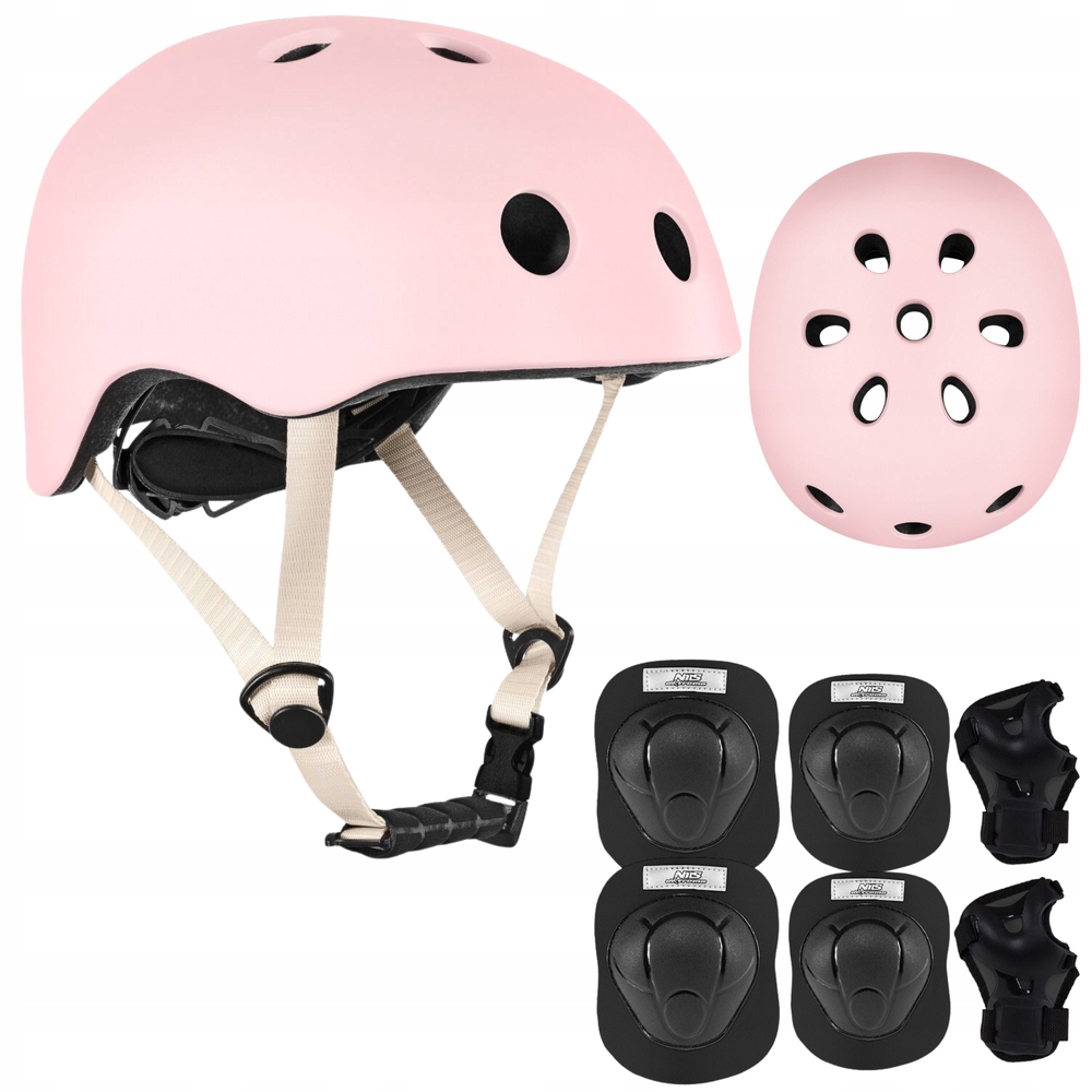 Helma na kolečkové brusle Kolo Skateboard Regulovatelný Oříšek 54-58 cm Chrániče M