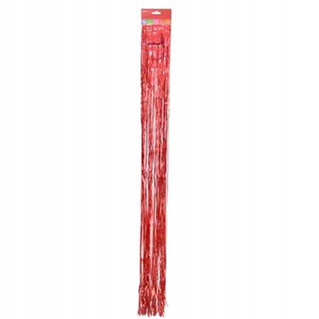

Lameta 100 cm czerwona włosy anielskie Łańcuch