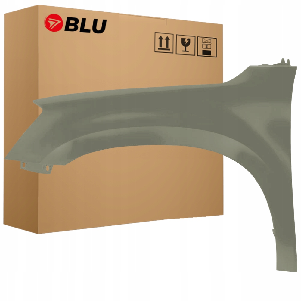Blu Blatník Škoda Yeti 5L LF6X levý zelený 09-13 přední DschungelGrün