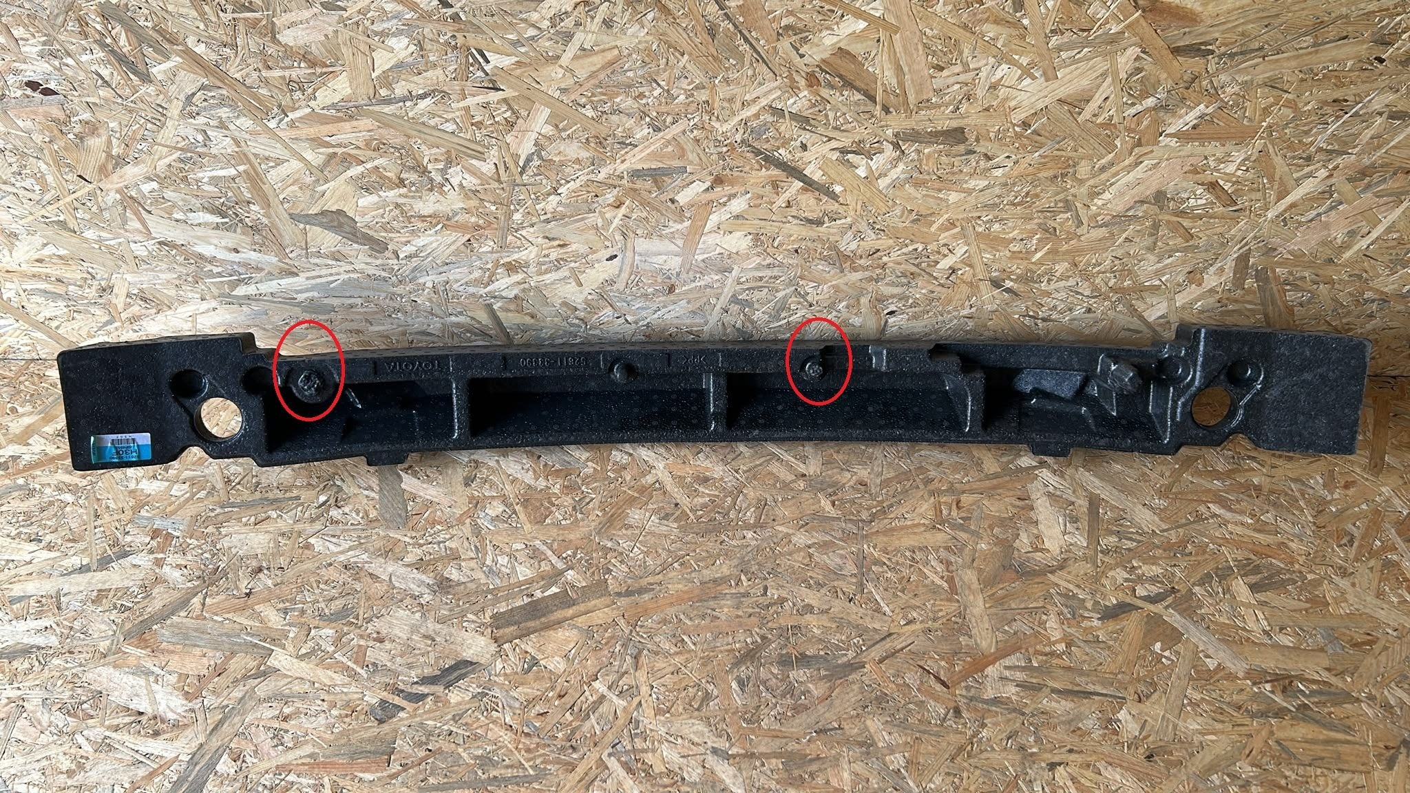 ABSORBER polystirene of a bumper front front TOYOTA CAMRY 24