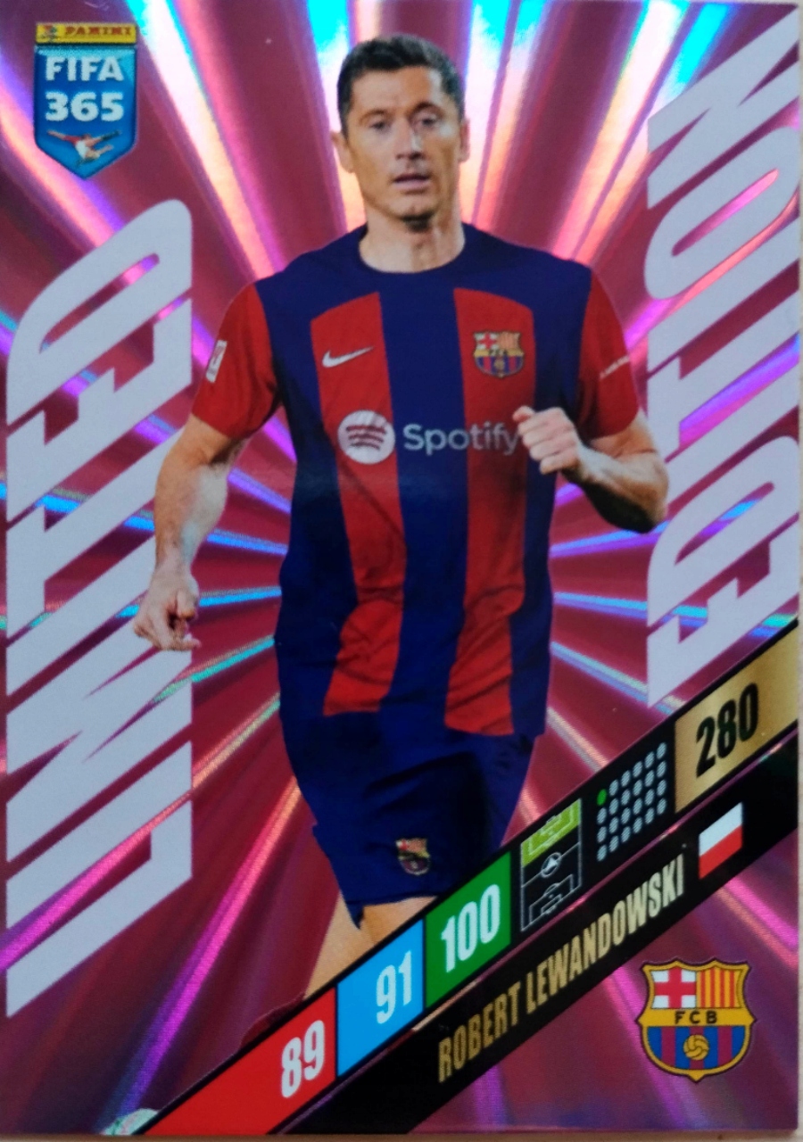 Panini Adrenalyn XL Fifa 365 2024 Karta Limited Edition Robert Lewandowski