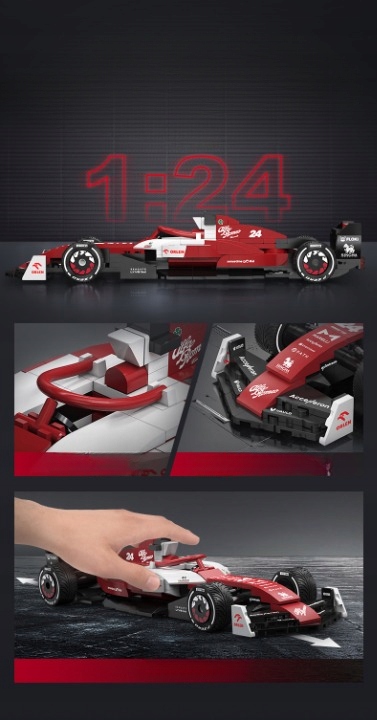 KLOCKI CADA ALFA ROMEO C42 ORLEN F1 BOLID FORMULA 271 EL CZERWONE Marka Cada