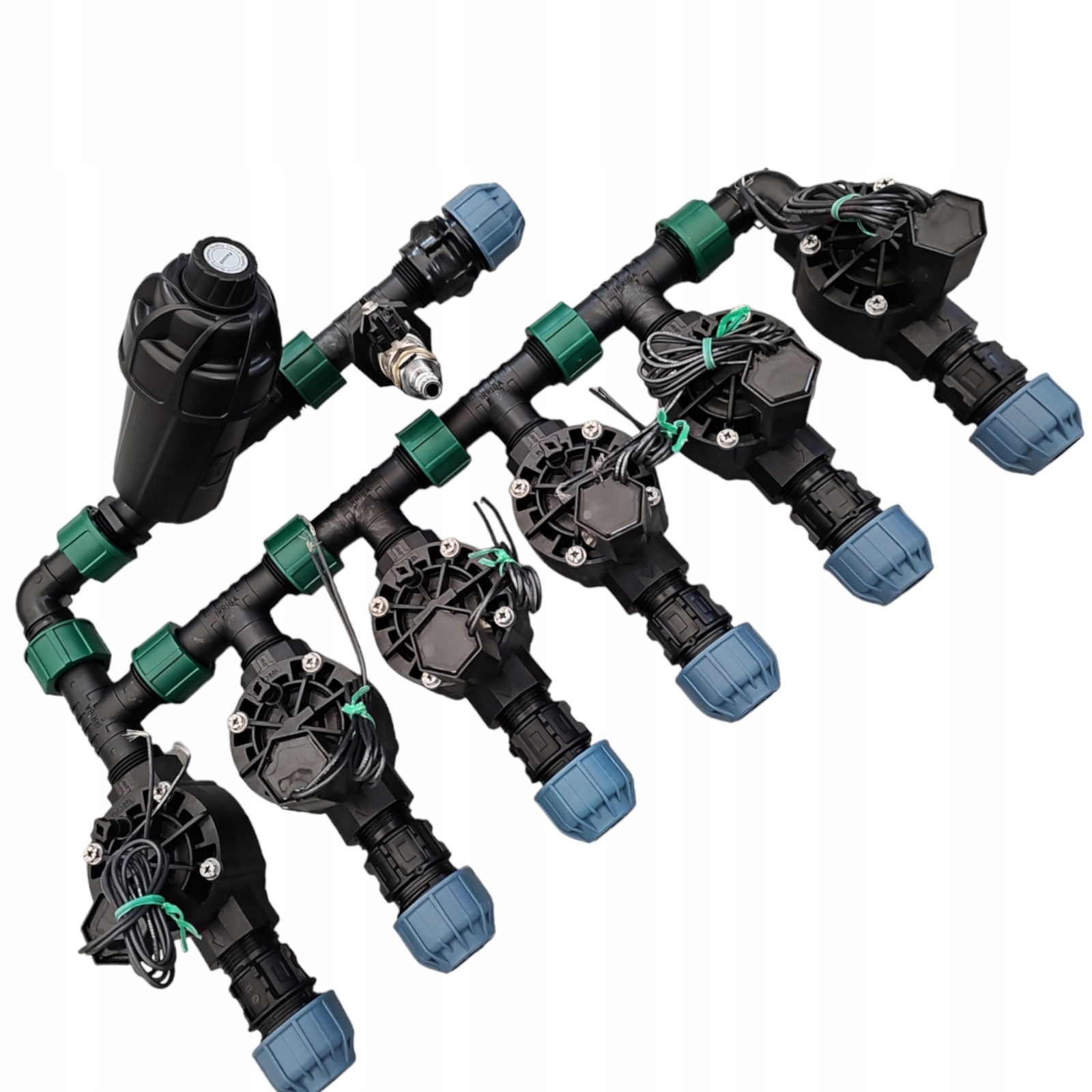 Kolektor Rain Bird Hv 6 sekcji z filtrem i kompresorem RainBird Pe 25