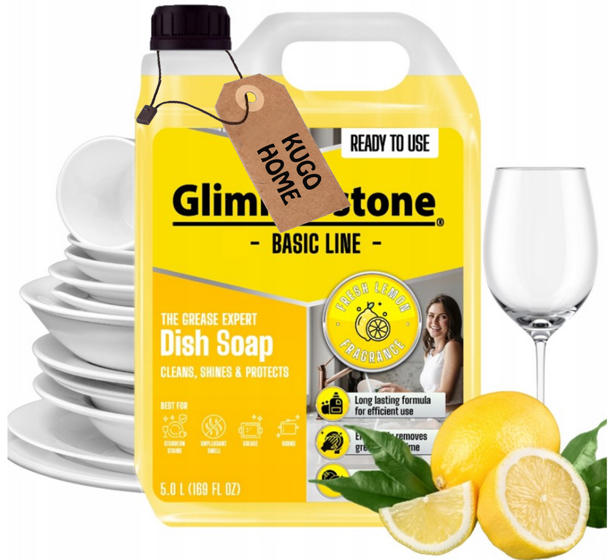 GLIMMERSTONE FOLYADÉK MOSOGATÓGÉL CITROM MODERN FORMULA 5L KUGO