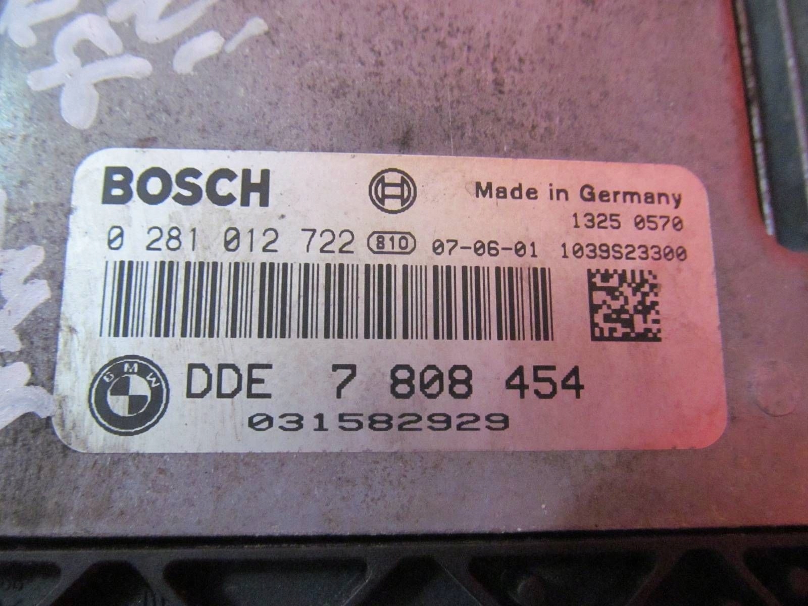 MINI ONE COOPER R56 1.6 D 9HZ control unit computer of the engine 7808454