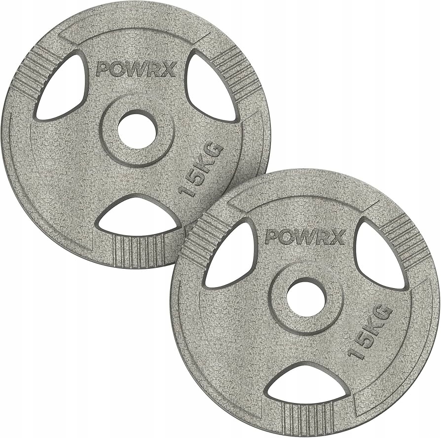 Talerze 2X10 Kg Obciążenie Olimpijskie Żeliwne Z Uchwytami Kierownica 50mm