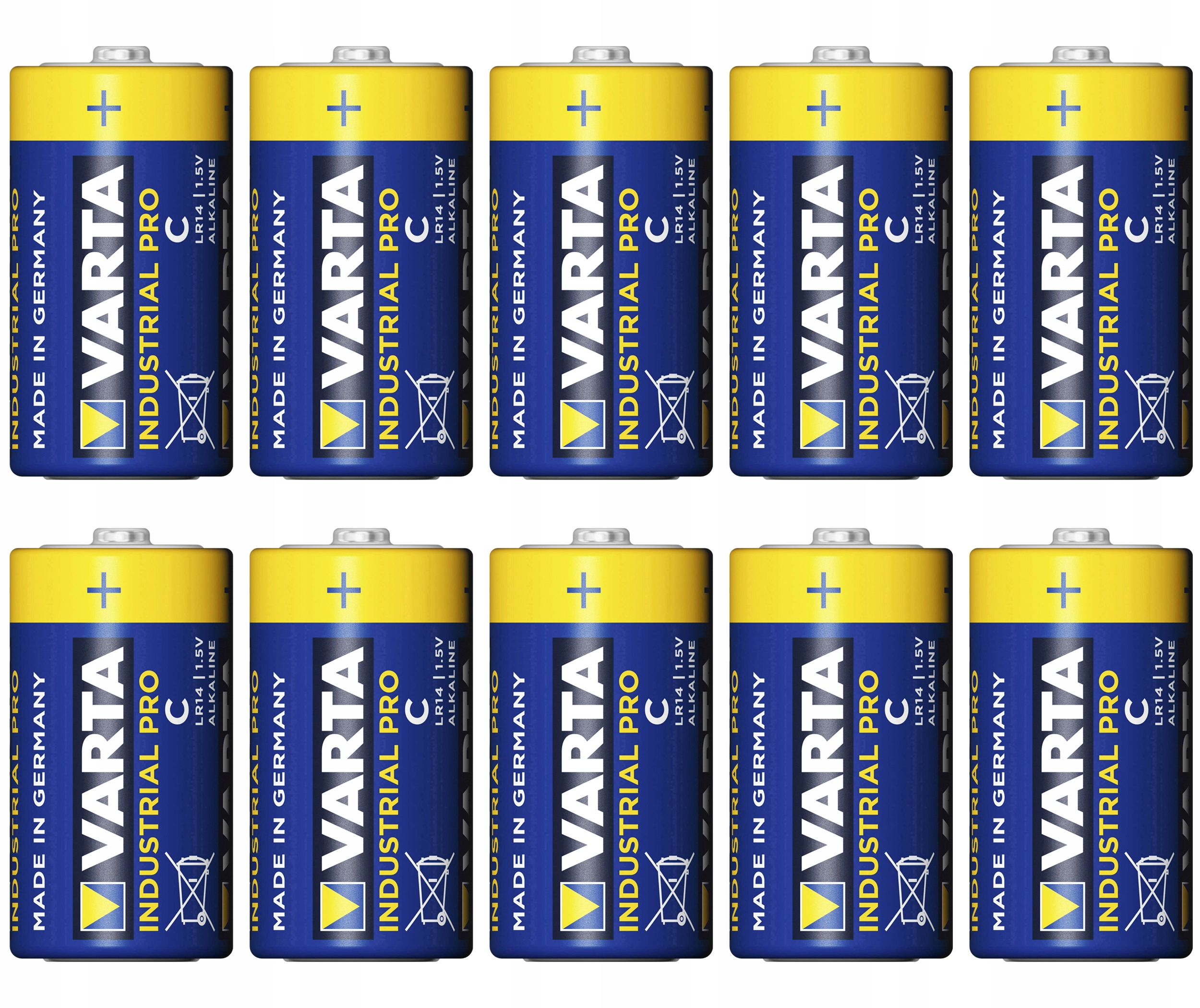 

Bateria Industrial alkaliczna 1,5V C R14 Varta x10