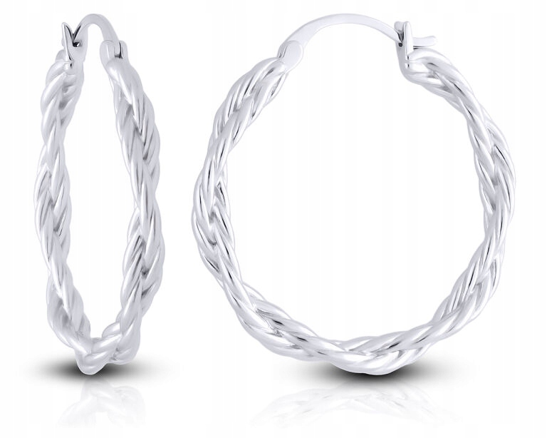 Náušnice kruhy stříbrné závěsné kolečka dámské ryzost 925