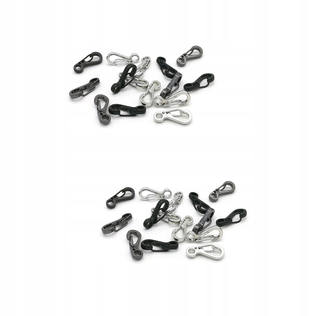 Mini karabińczyki 30 szt Długość 10 mm
