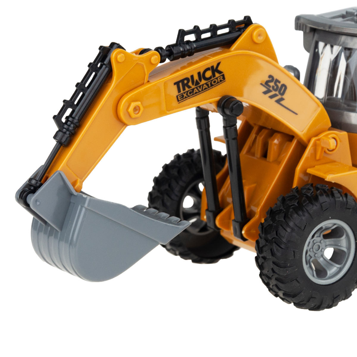 KOPARKA NA PILOTA RC Z PILOTEM STEROWANA + ZNAKI Materiał plastik