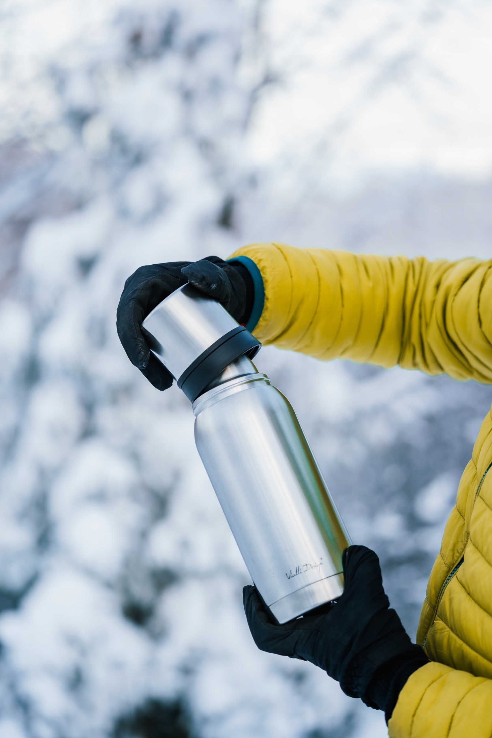 FUORI TERMOS STALOWY TURYSTYCZNY HERBATĘ KAWĘ 1L Pojemność 1 l
